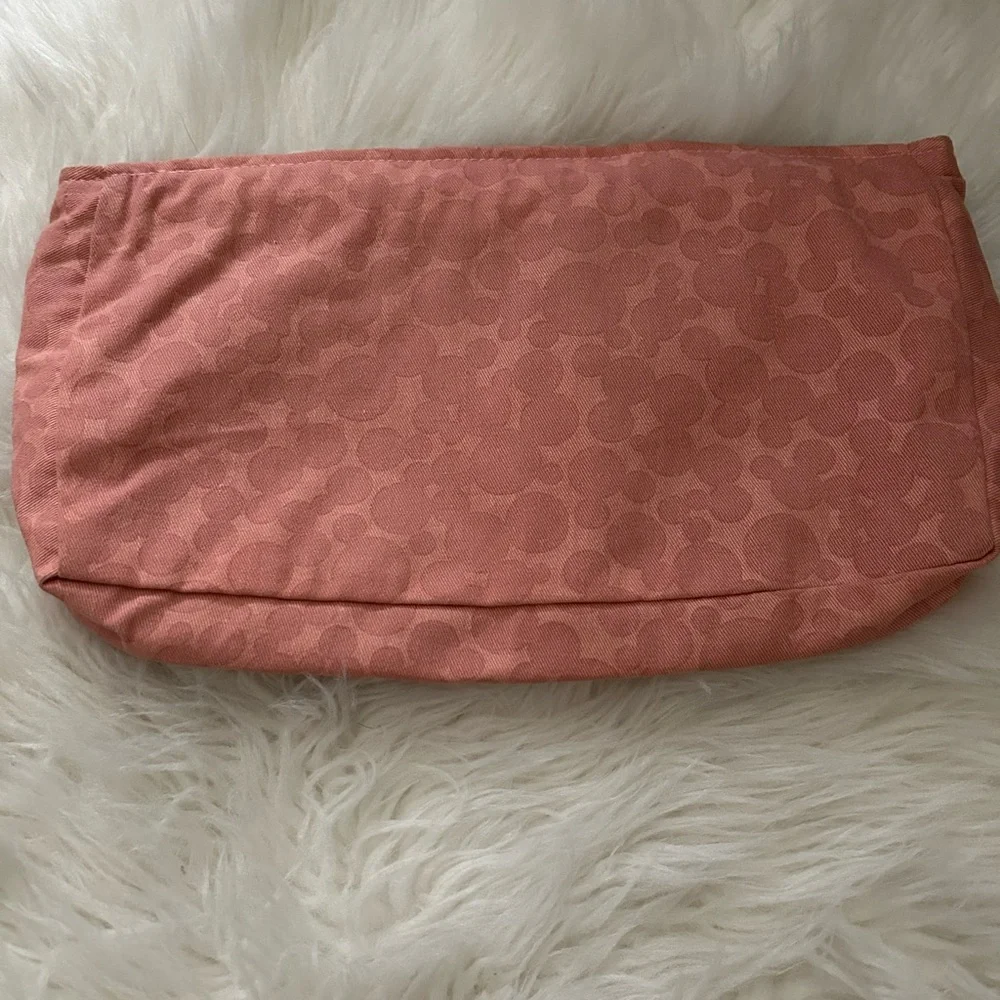 Stussy Dusty Rose Cosmetic Bag with Bow Detail